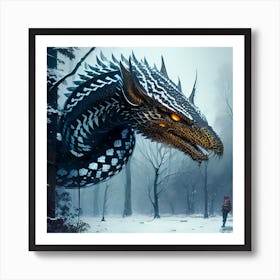 Dragon In The Woods Art Print