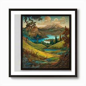 Landscape Painting 2 Art Print