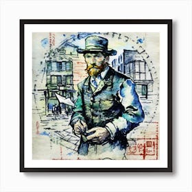 Portrait Of Van Gogh Art Print