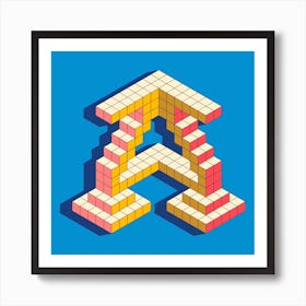 A geometric dropcap Affiche