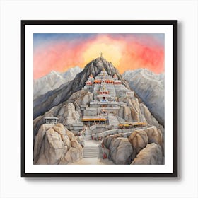 Hindu Temple 9 Art Print