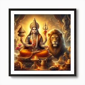 Hindu Goddess Art Print