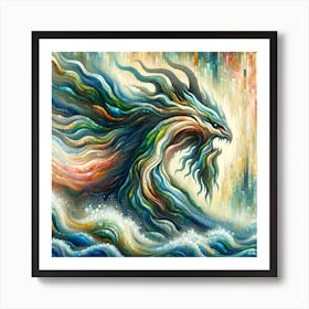 Dragon Of The Sea Canvas Print Art Print