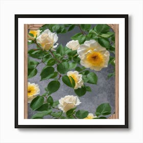 White Roses Art Print