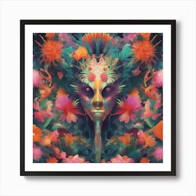 Psychedelic Portrait Art Print