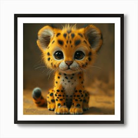 Cheetah Cub 9 Art Print