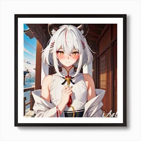 Anime Priest Art Print