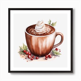 Hot Chocolate With Whipped Cream 15 Art Print