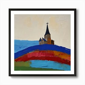 Church On The Hill Art Print