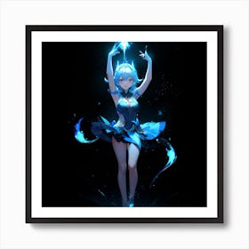 Blue Fairy Art Print