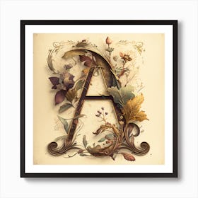 Letter A 3 Art Print