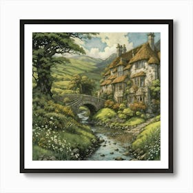 Cottage In The Woods Art Print