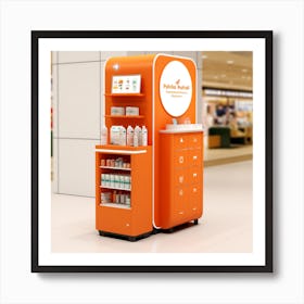 Orange Store Display Art Print