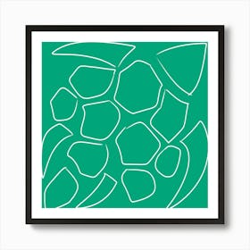 Green Turtle Art Print