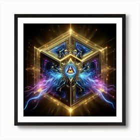 Cube of healing Art Print