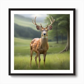 Deer In The Forest Art Print