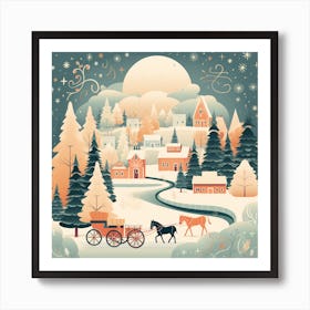 Christmas Village 34 Art Print