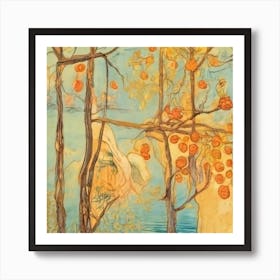 Orange Trees Art Print