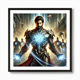 Icarion Sorath Ashheart Leadership Aura Sci Fi Art Print