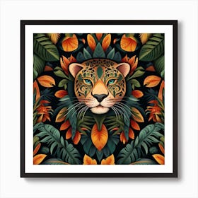 Jaguar In The Jungle Art Print