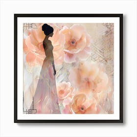 Woman In A Dress 2 Art Print