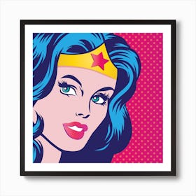 Wonder girl Art Print