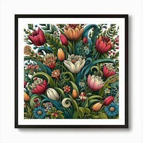 Floral Bouquet Art Print