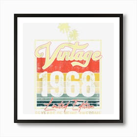 55 Year Old Gift Vintage 1968 Limited Edition 55th Birthday Art Print