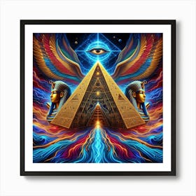 Mystic Temples and Pharaohs: The Enchantment of Egypt Art Print