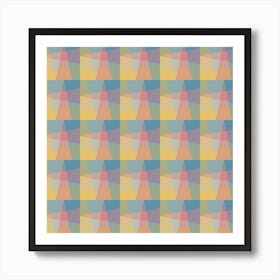 Abstract Triangles Art Print