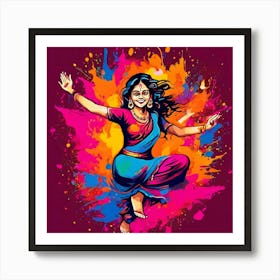 Holi Painting 1 Art Print