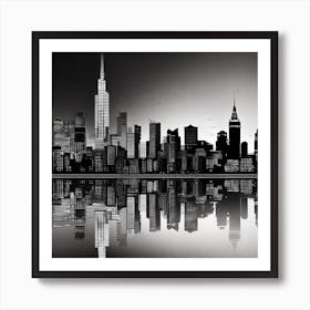 New York City Skyline 29 Art Print