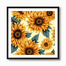 Sunflowers 9 Art Print