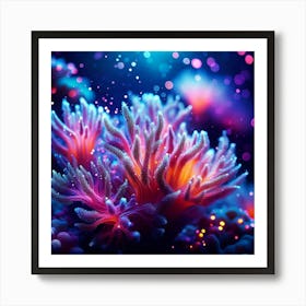 Coral Reef Wallpaper Art Print