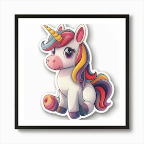 Unicorn Sticker 68 Art Print