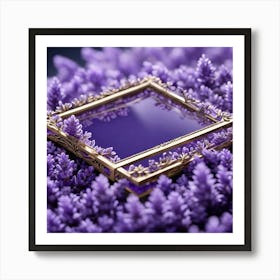 Frame In Lavender Art Print