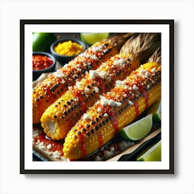 Sovereign Flame Grilled Corn Elote Art Print