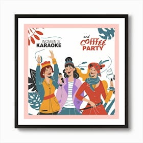 Women'S Coffee Party Art Print