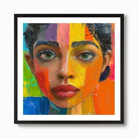 Woman'S Face 9 Art Print