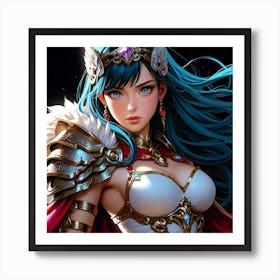 Default A Gracefully Fierce Anime Warrior Princess Her Intrica 1 (2) Art Print