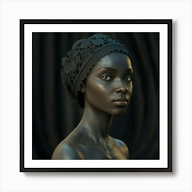 Portrait Of A Black Woman 1 Art Print