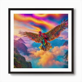 Eagle In Flight Art Print