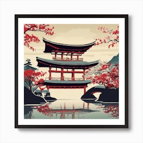 Japanese Pagoda 2 Art Print