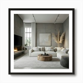 Modern Living Room 114 Art Print