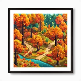 Autumn In The Forest Art Print