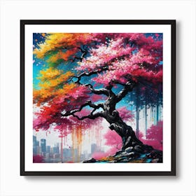 Cherry Blossom Tree 20 Art Print