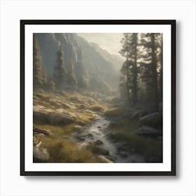 Mountain Stream 1 Art Print