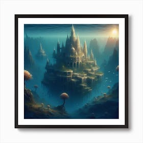 Underwater Palace 7 1 Art Print