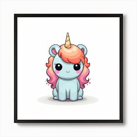 Cute Unicorn 424 Art Print