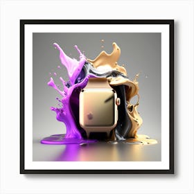 Apple Watch Splash Art Print